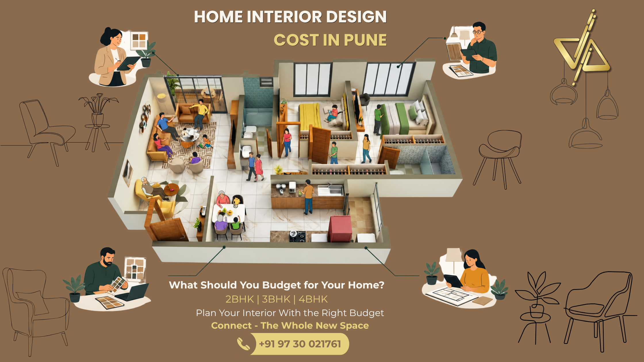Home interior design cost in Pune 2026